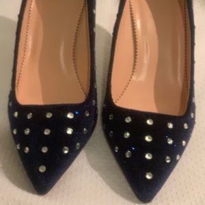 Elegant and Classic J. Crew Velvet Pointed Toe with Embellishments